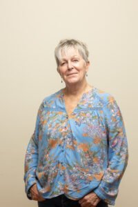 Colour portrait of Julie Cocker